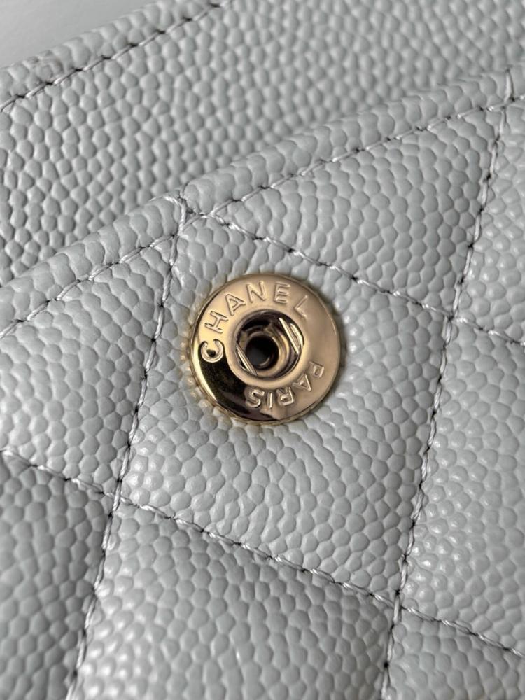 cf caviar leather small shampagne ghw