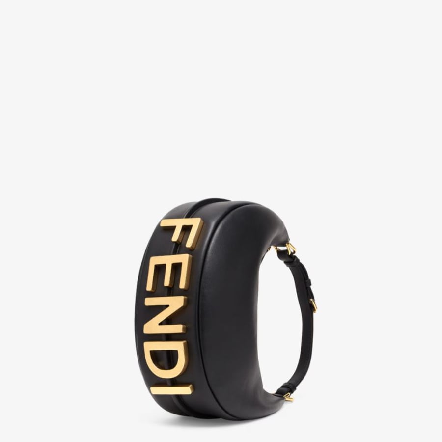 Fendigraphy Small Black leather