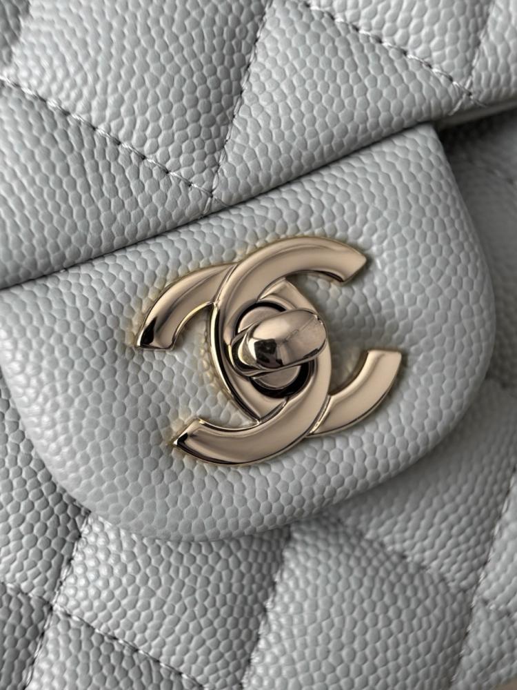 cf caviar leather small shampagne ghw