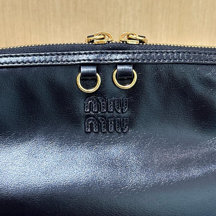 Caprice leather clutch bag