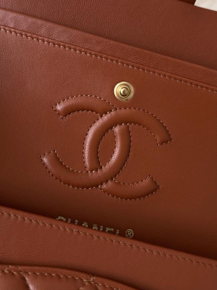 Chanel cf lambskin leather ghw small