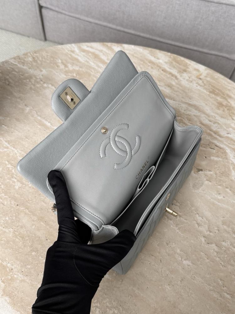 cf caviar leather small shampagne ghw