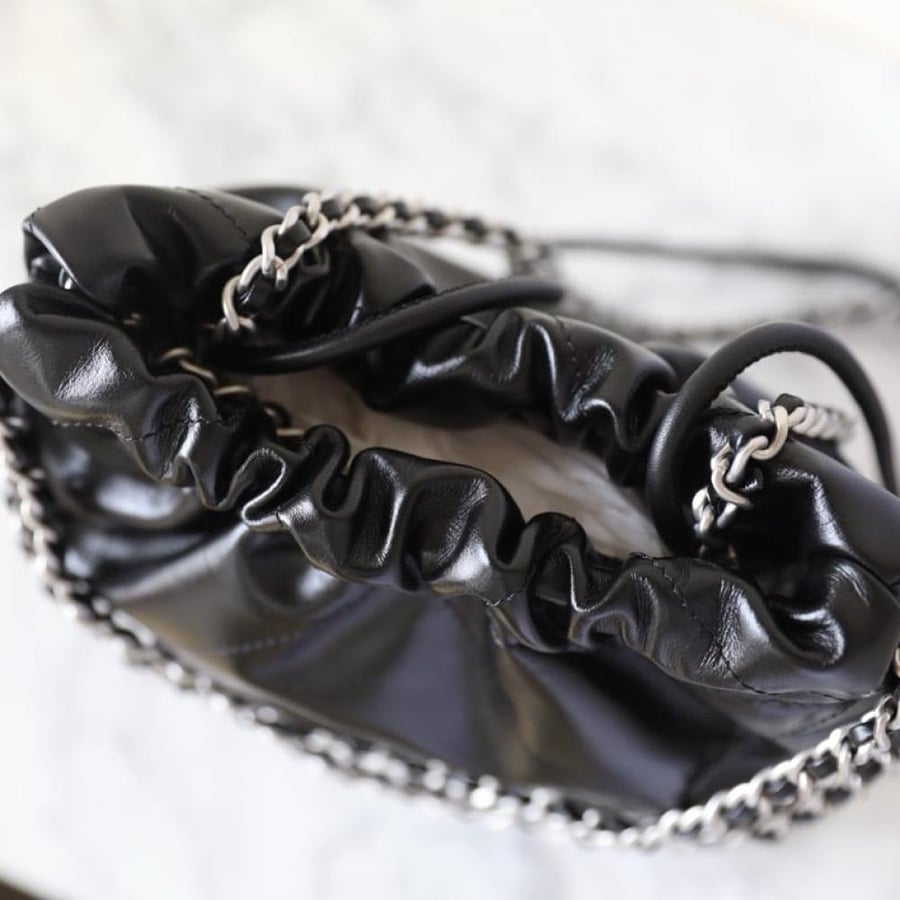 Chanel 22bag mini shiny calfskin