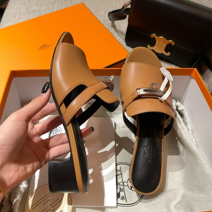 Hermès Candy Sandal palladium Hardwere