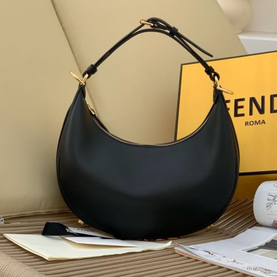 Fendigraphy Small Black leather