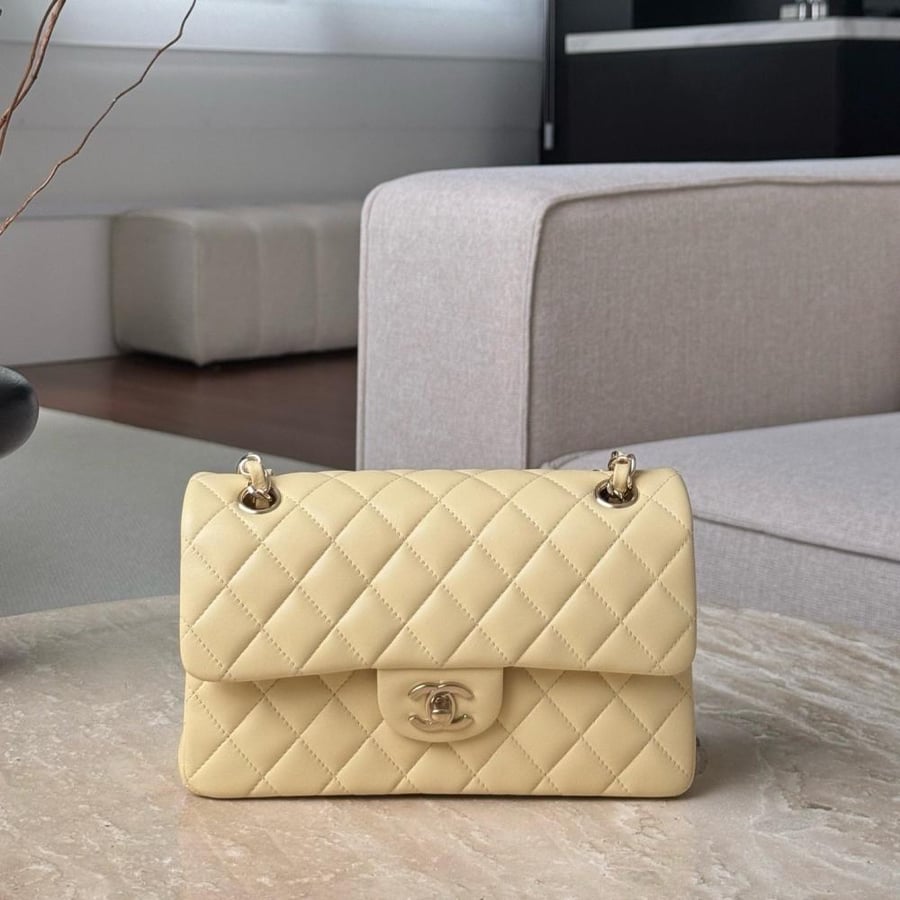 Cf lambskin leather small