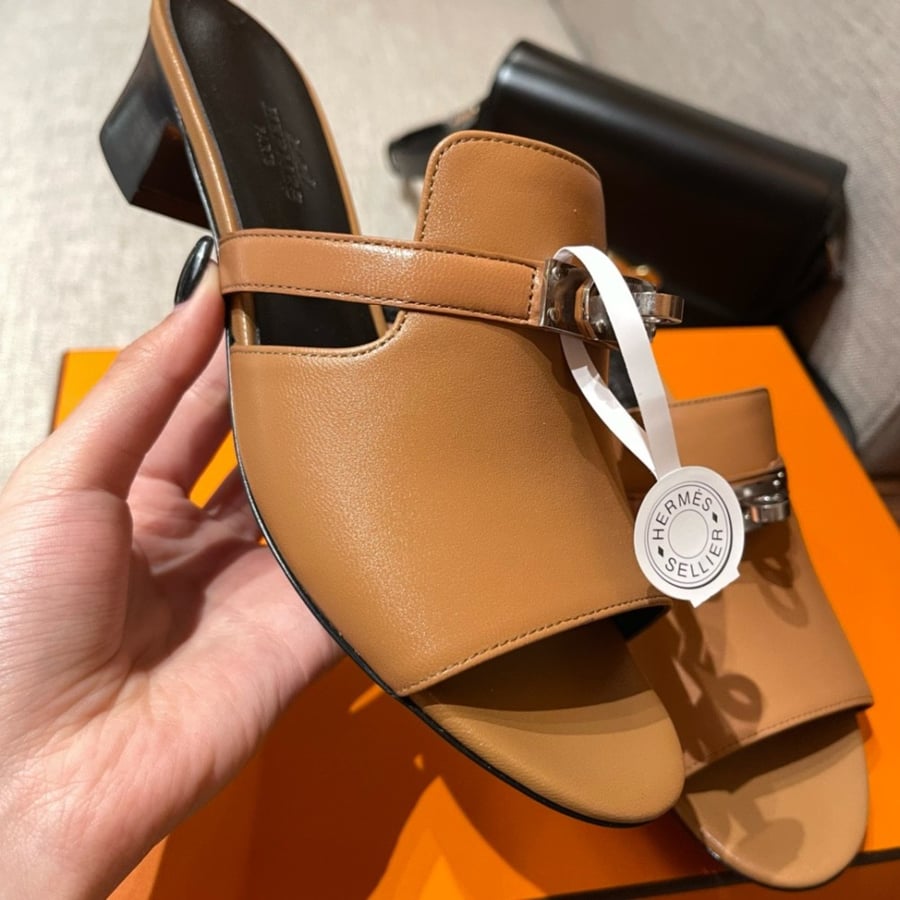 Hermès Candy Sandal palladium Hardwere