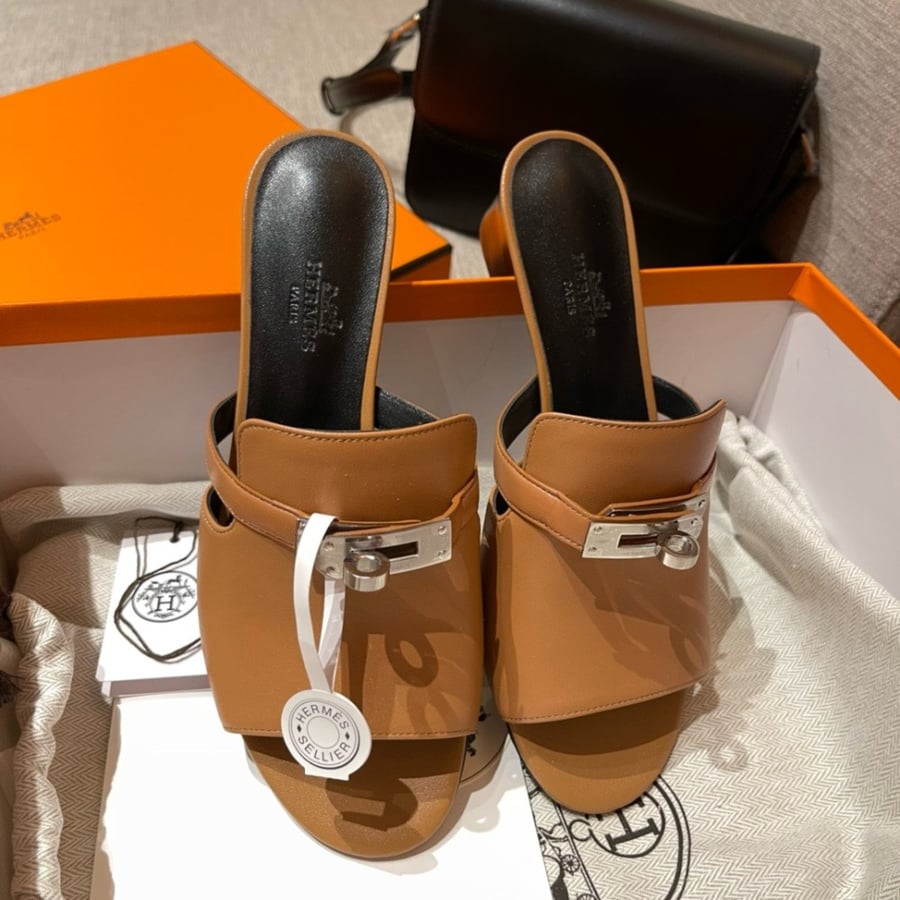 Hermès Candy Sandal palladium Hardwere