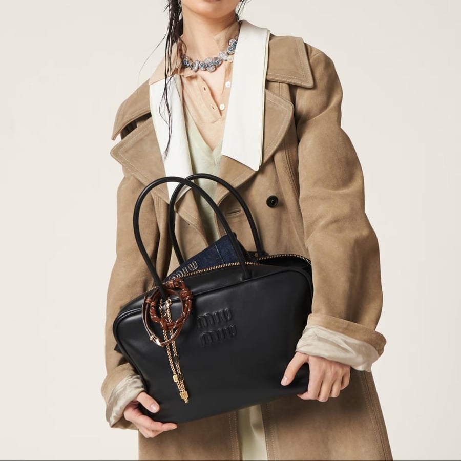 Miu miu Leather Beau 34cm