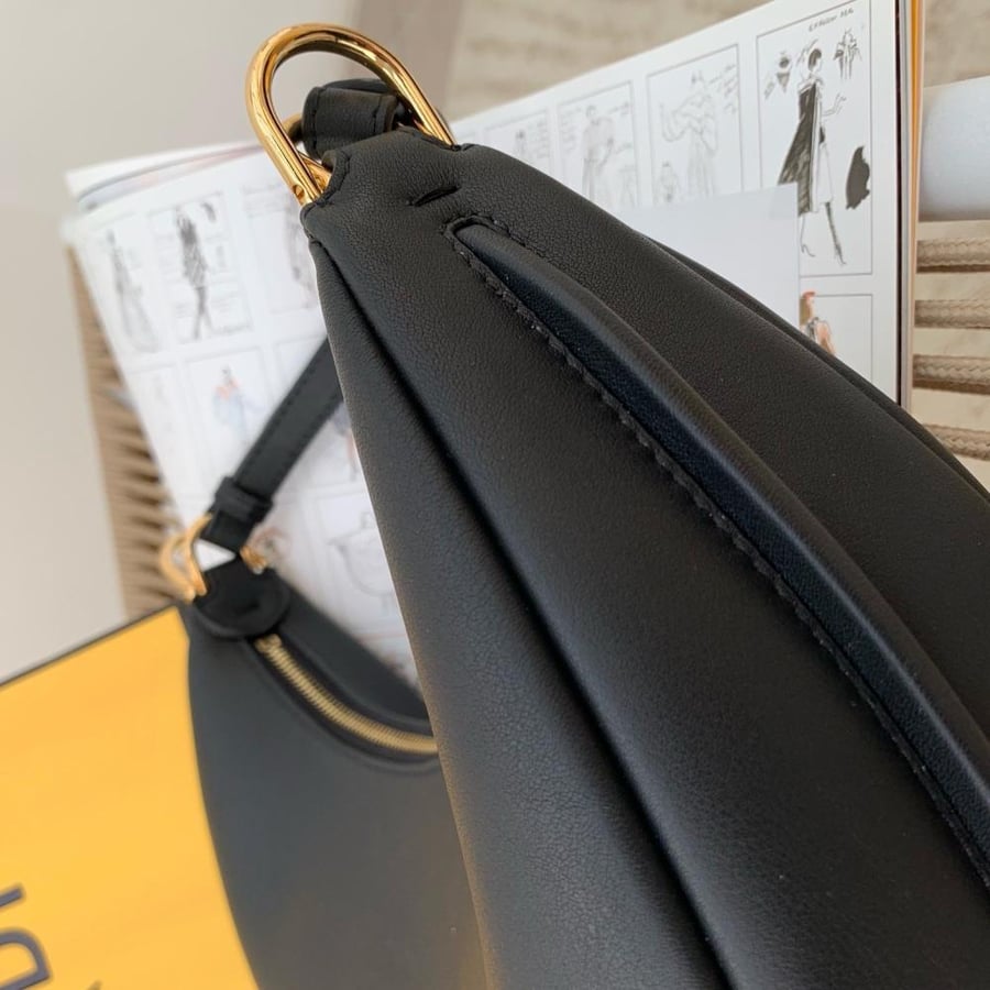 Fendigraphy Small Black leather