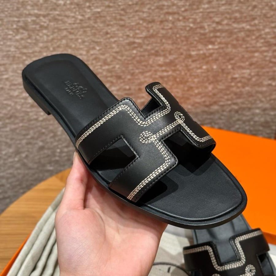 Hermès Gold Oran swift Sandals