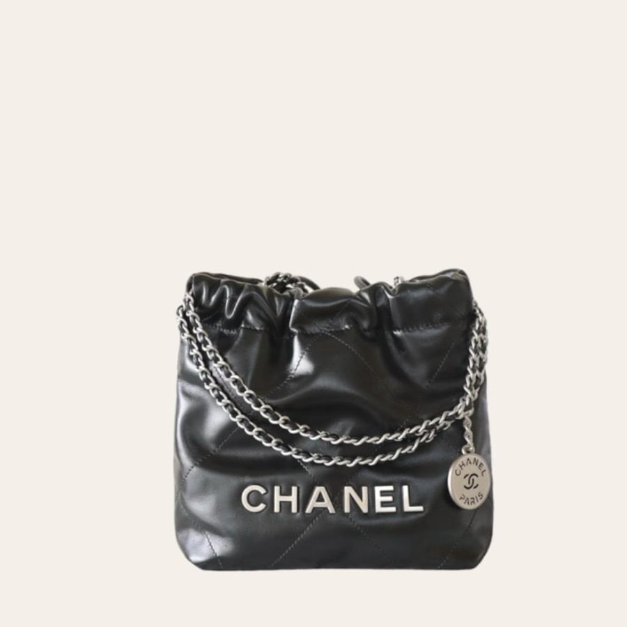 Chanel 22bag mini shiny calfskin