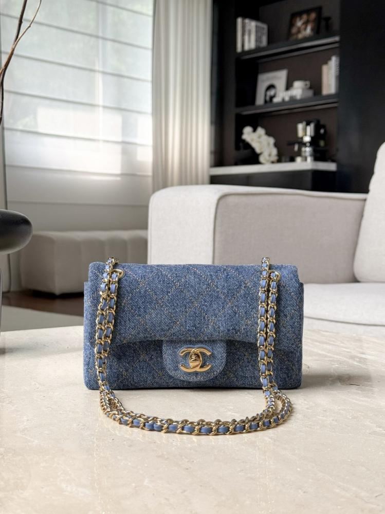 Mini flap denim