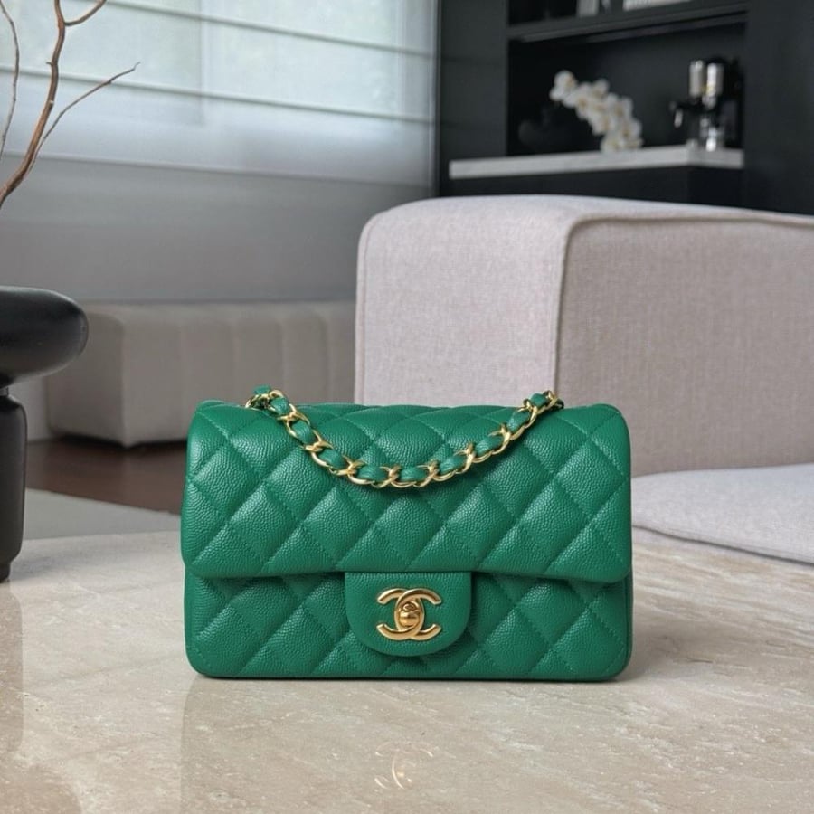 Cf mini caviar leather ghw