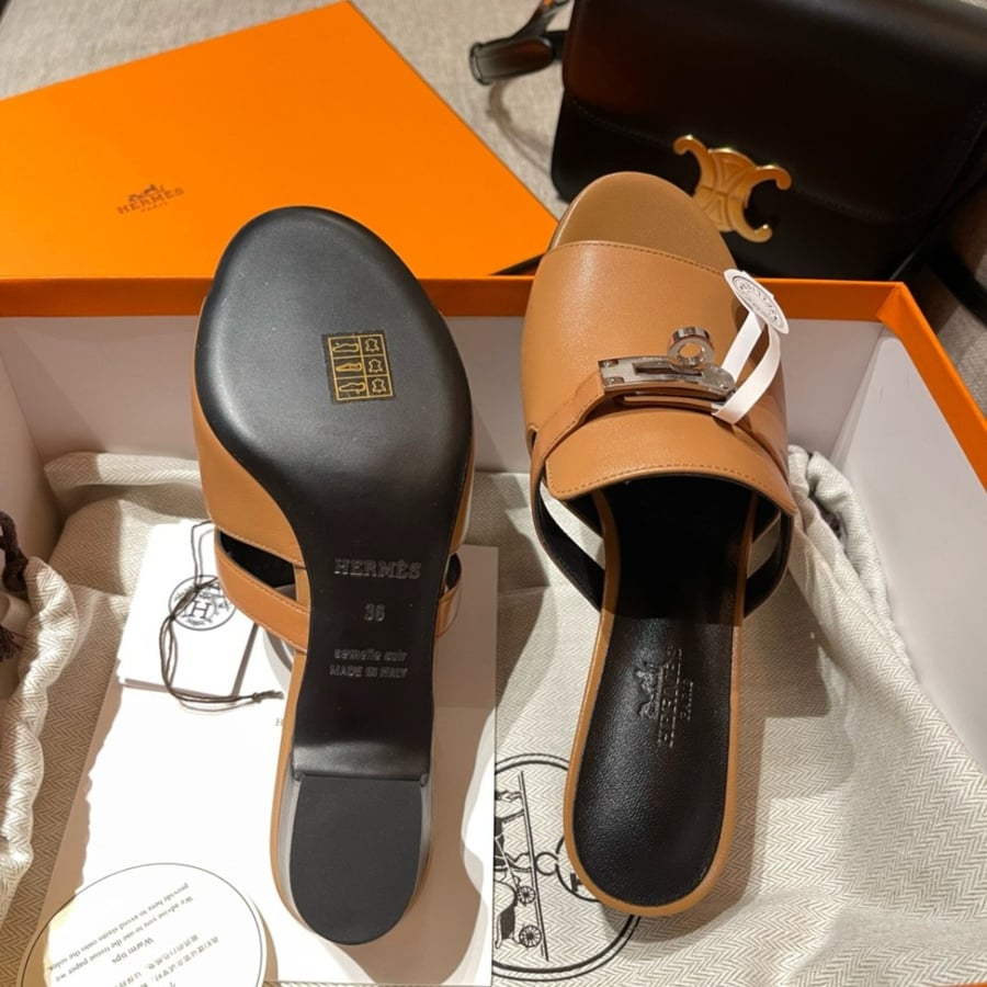 Hermès Candy Sandal palladium Hardwere