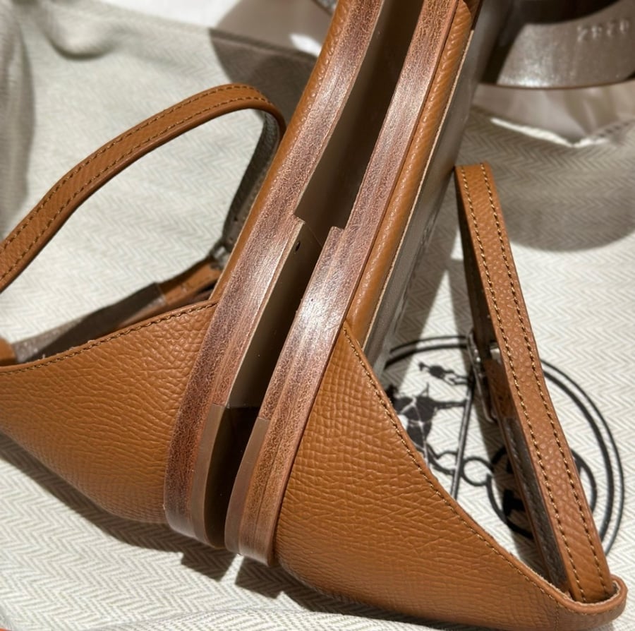 Hermes Santorini Gold Epsom Sandals