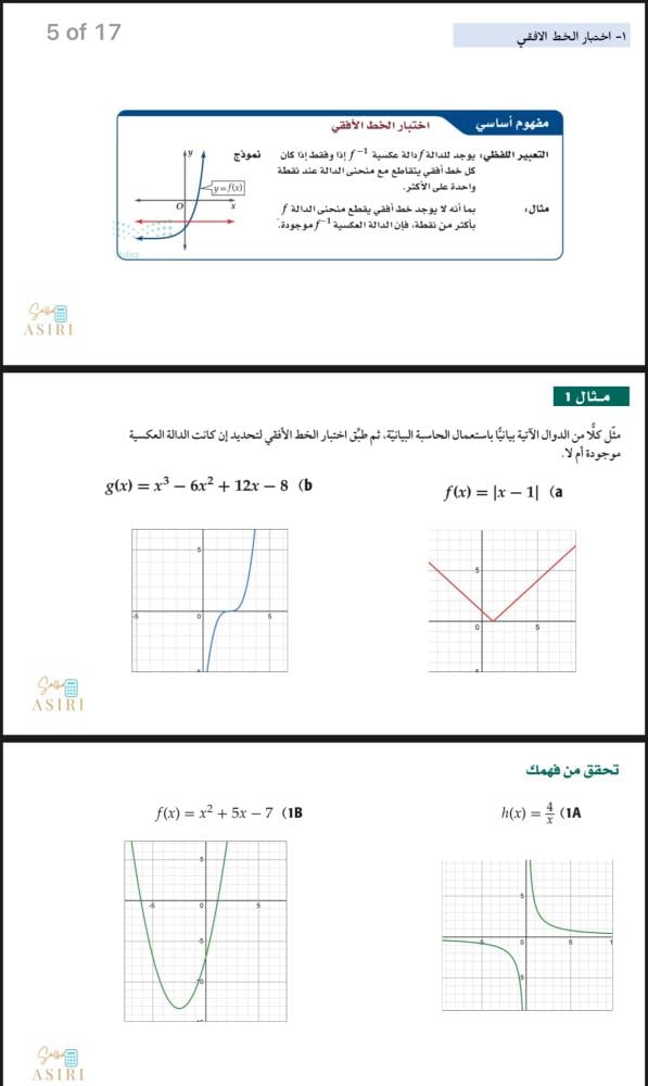 دروس الفصل الثاني العلاقات والدوال الأسية واللوغاريتمية