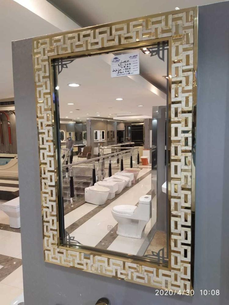 مراية صيني اطار مزخرف LED م. JW420155 مقاس 60*80