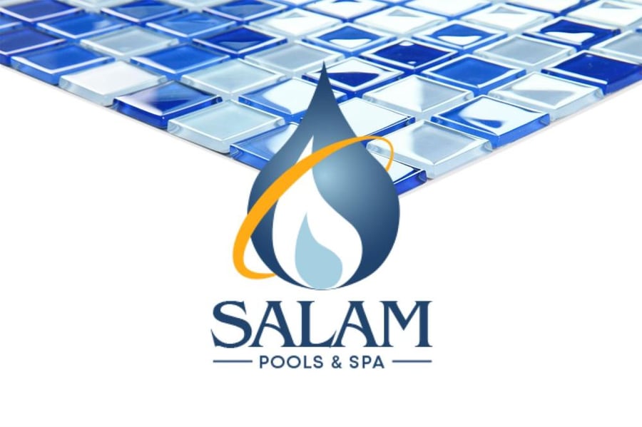 بلاط كريستال للمسابح 2.5*2.5 ( عينه شيت مقاس 30*30 سم )