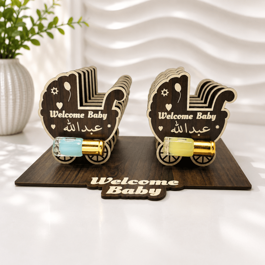 توزيعات مواليد شكل عربة عدد 12 قطة