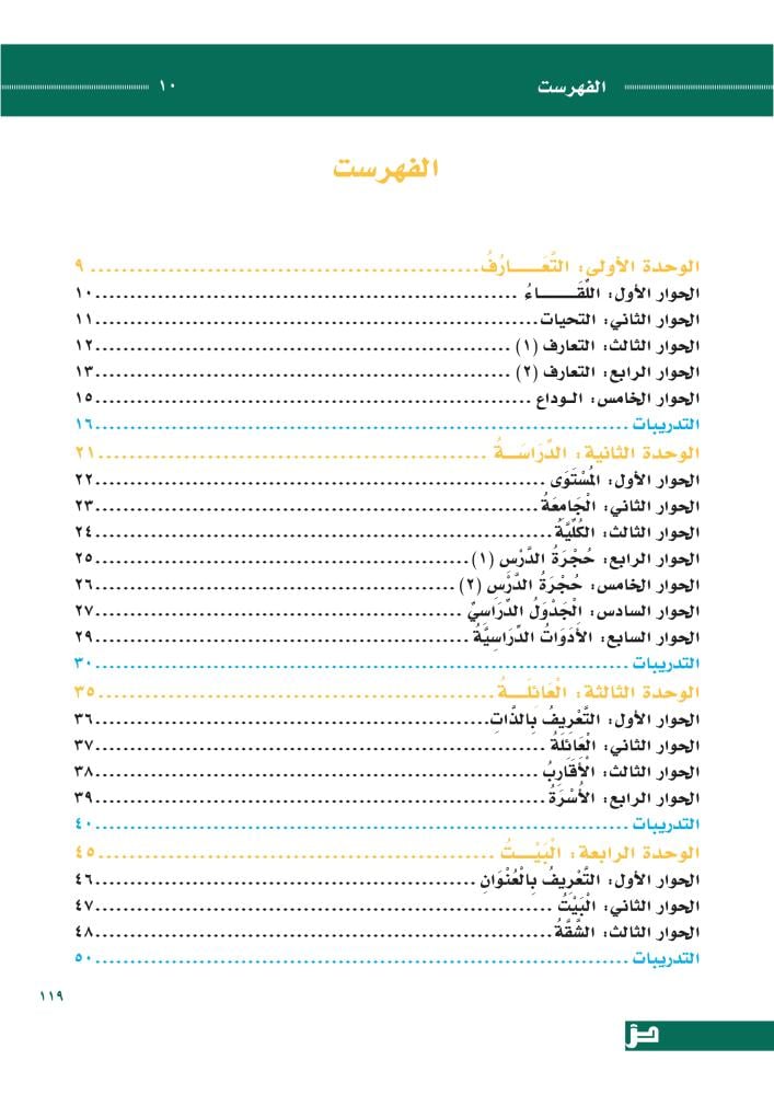 الحوار العربي - المستوى الأول