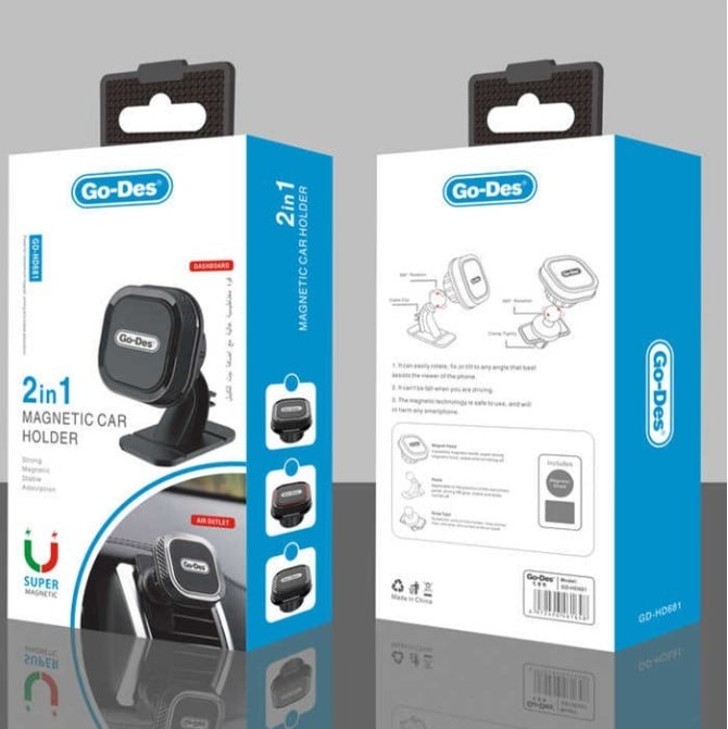 قاعدة مغناطيس للجوال في السيارة GO-Des GD-HD681