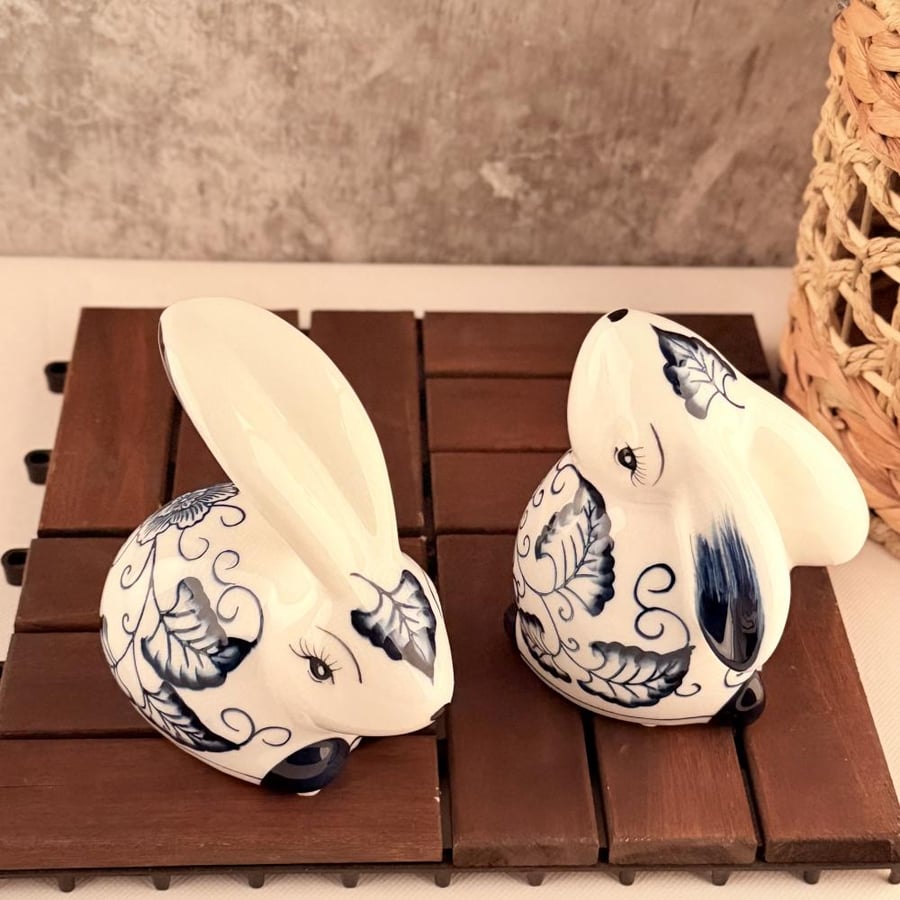 طقم ديكور أرانب سيراميك