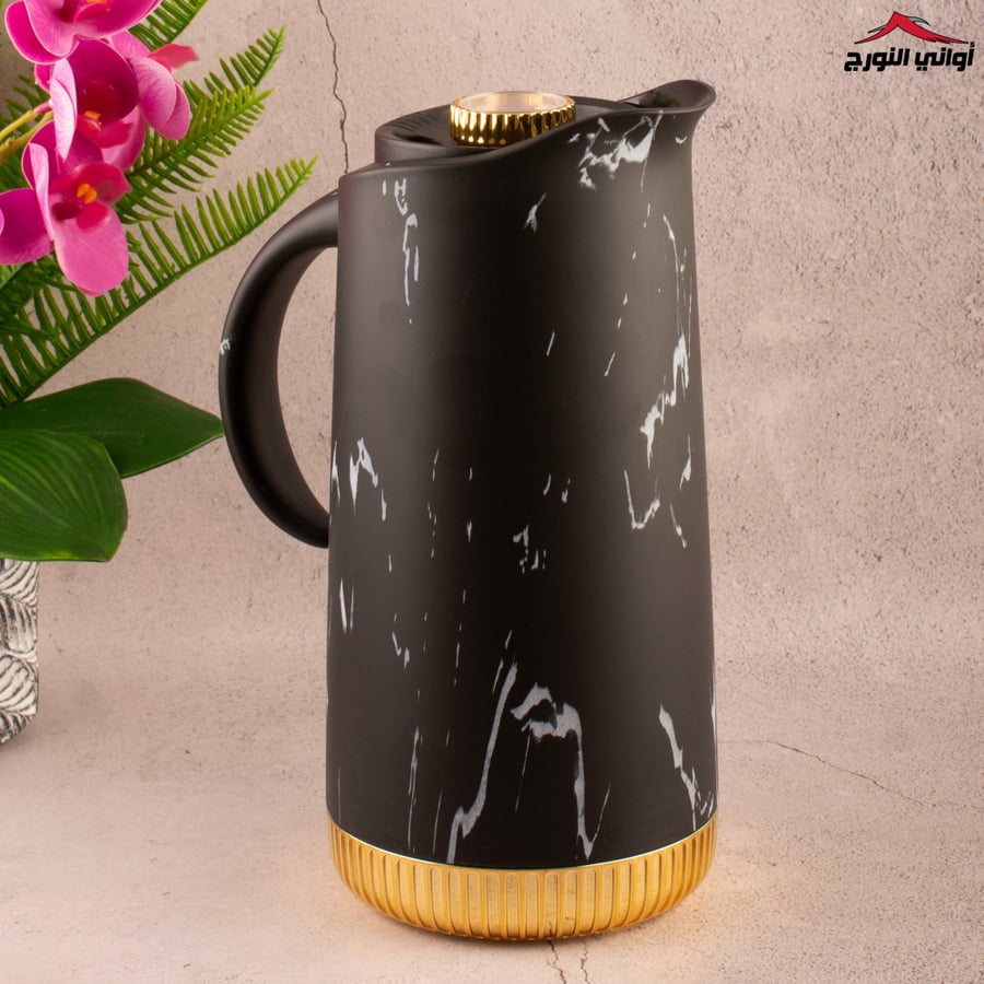 ترمس شاي رخامي اسود