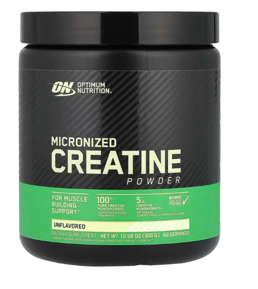 كرياتين أوبتيموم نيوتريشن مسحوق الكرياتين الصافي أحادي الهيدرات (300 جم) - Optimum Nutrition Micronized Creatine