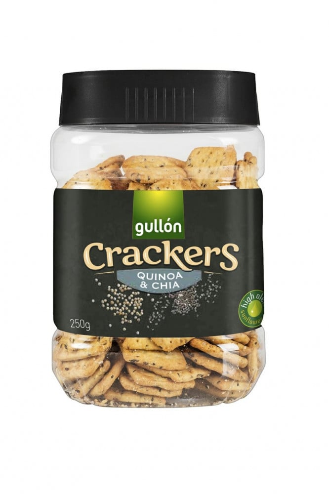 Cracker biscuits with chia seeds and quinoa 250 grams