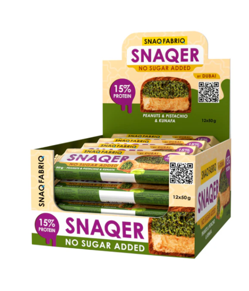 Snack Fabric Snickers chocolate Dubai pistachio and knafeh and peanut 50 grams