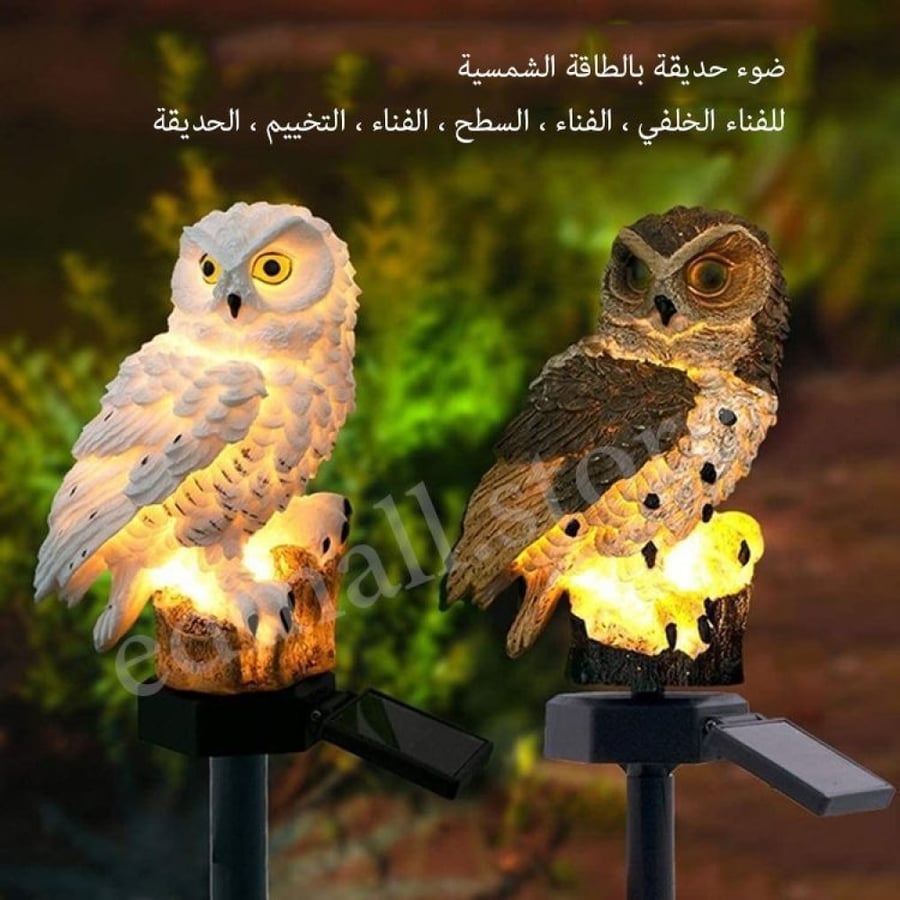 إضاءة تزيين الحدائق وأحواض الزراعة بالطاقة الشمسية على شكل طيور جميلة