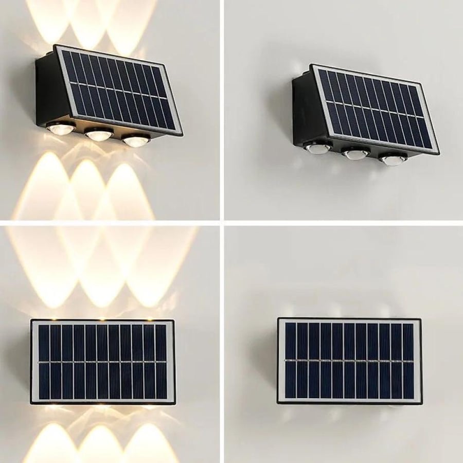 كشاف ديكور 6 عدسات LED بإضاءة صفراء - للممرات والحدائق