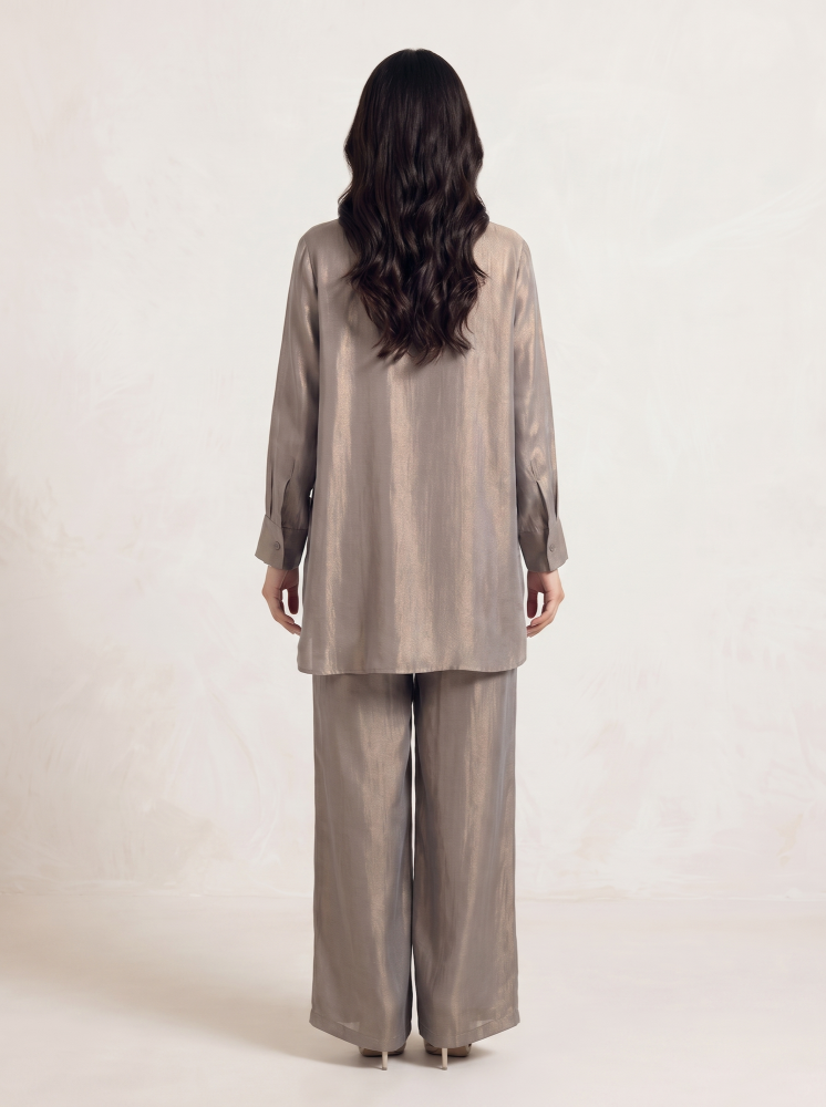 Crepe set with long blouse 469728