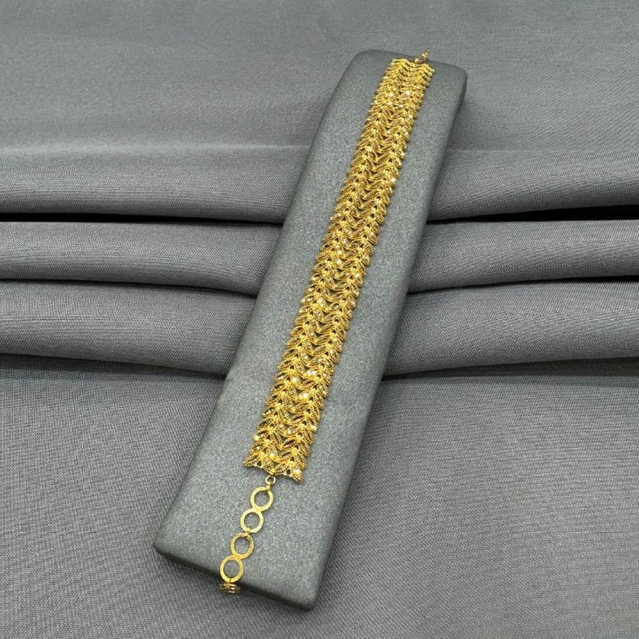 اسوارة ذهب طايحة  عيار 21