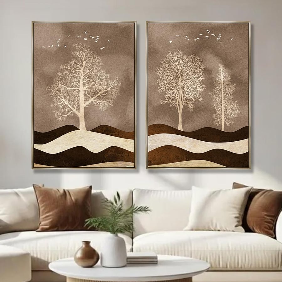 طقم لوحات ثنائية | بتصميم مودرن عصري