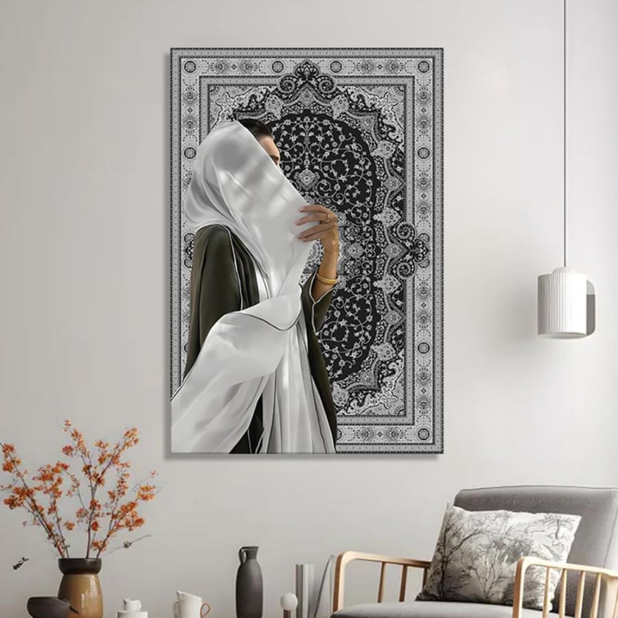 لوحة جدراية كانفس بتصميم سجاد مودرن
