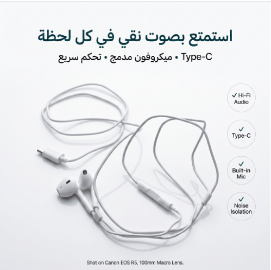 "سماعة تايب سى "