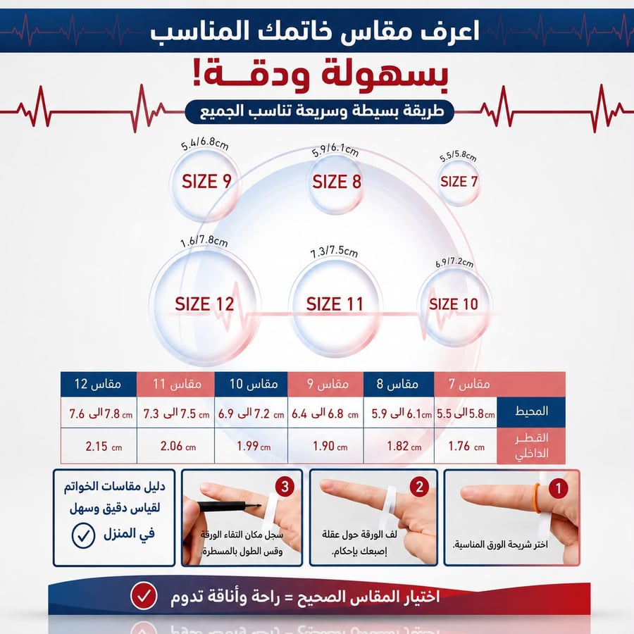 خاتم نبض الذكي اللامع