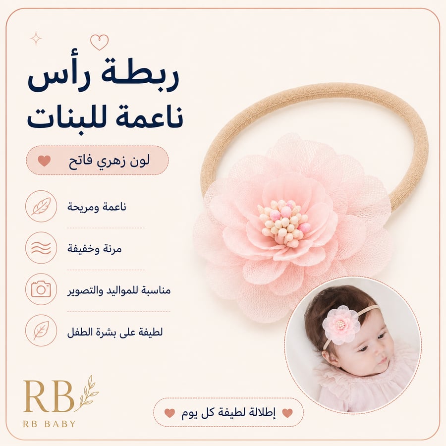 حنايا عصابات راس للفتيات الصغيرات، 10 قطع من 0-2 سنة
