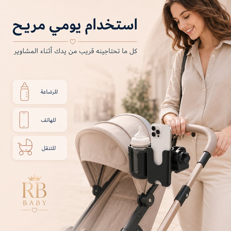حامل اكواب لعربة الاطفال