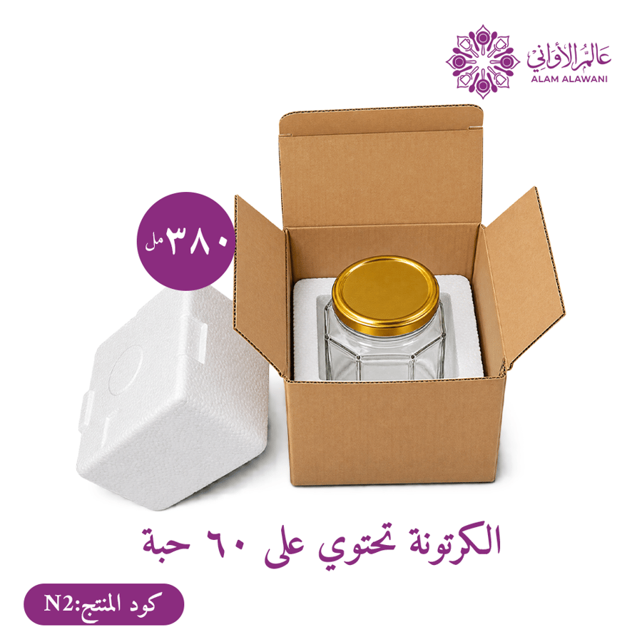 برطمان سداسي 380 مل بالفلين