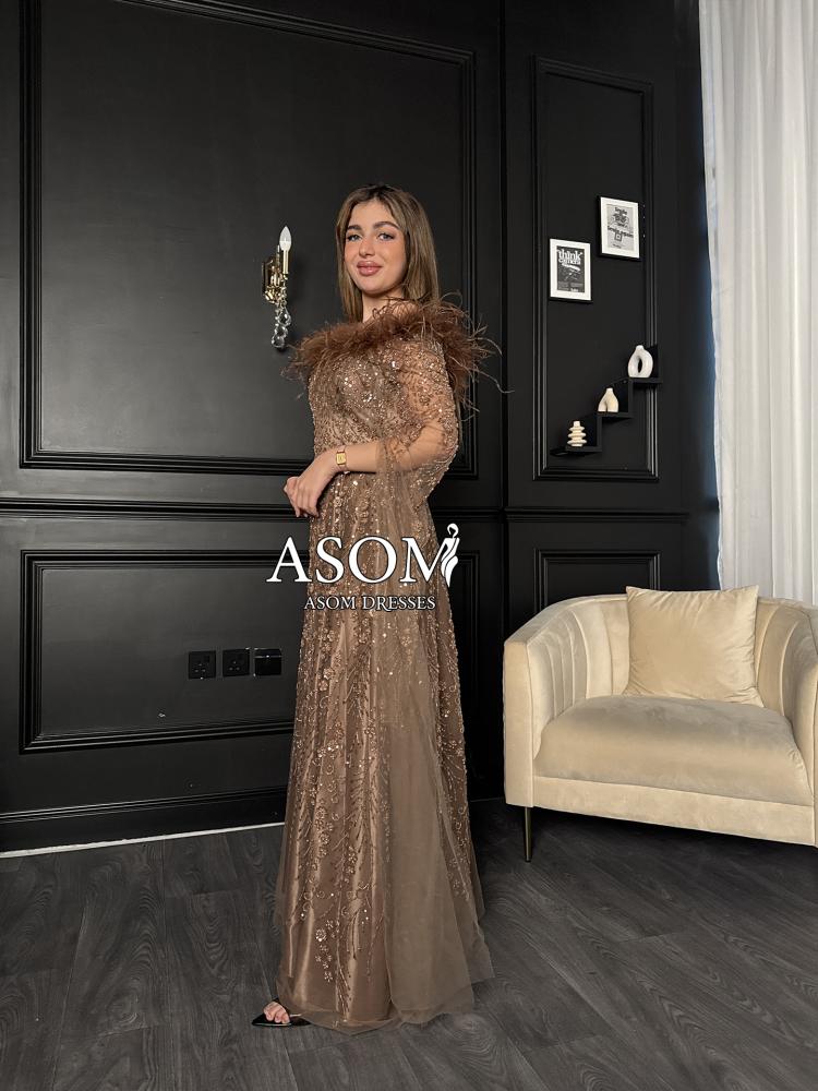 فستان شك سهرة تطريز