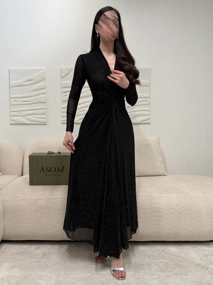 فستان عتاب اسود