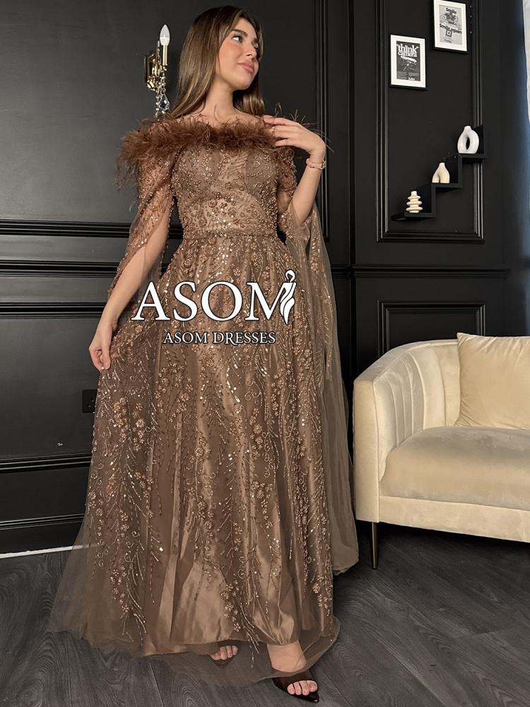 فستان شك سهرة تطريز