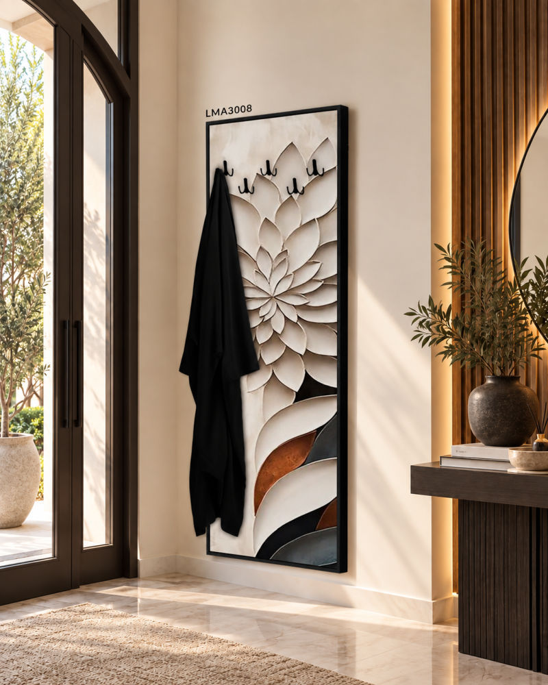 لوحة زهرة اللؤلؤ لتعليق العبايات 80x180