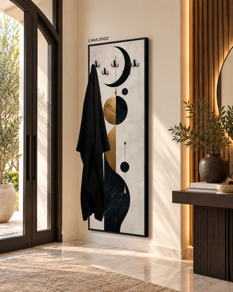 لوحة هلال الذهب لتعليق العبايات 80x180