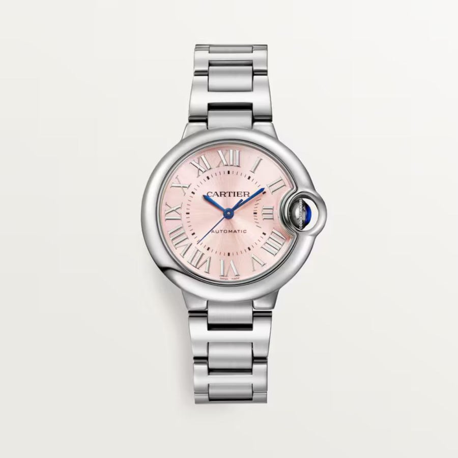 ساعة بالون بلو دو كارتييه باللون الوردي – نسائية Cartier Ballon Bleu Watch – Pink Dial