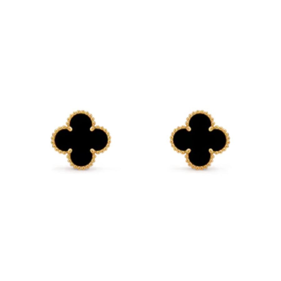 طقم فان كليف فينتاج ألامبرا باللون الأسود Van Cleef & Arpels Vintage Alhambra Black Jewelry Set