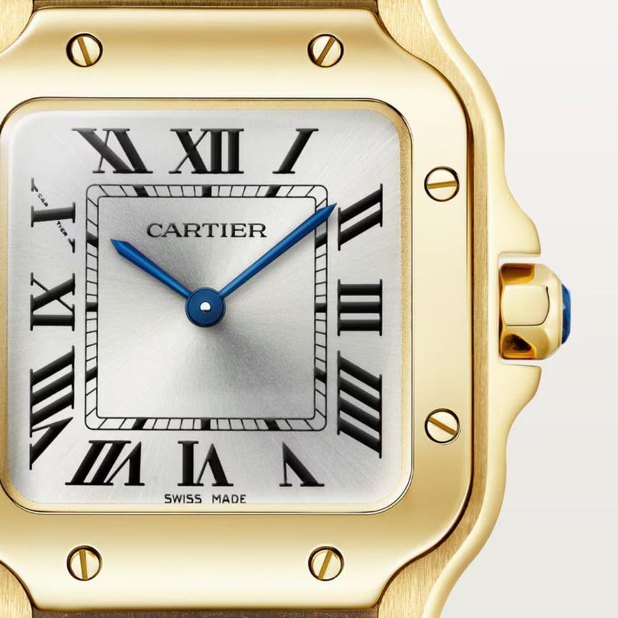 ساعة سانتوس دو كارتييه الذهبي Cartier Santos de Cartier Watch – Gold